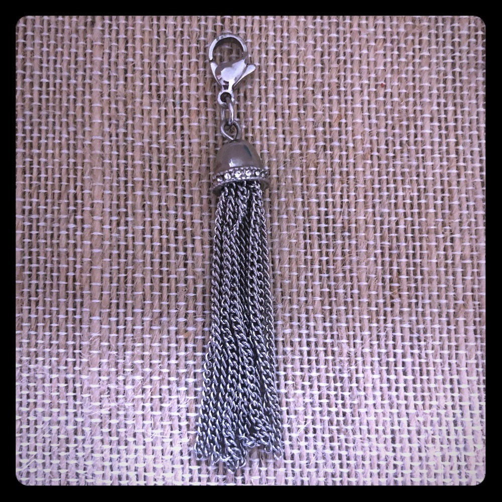 Origami Owl Silver Tassle